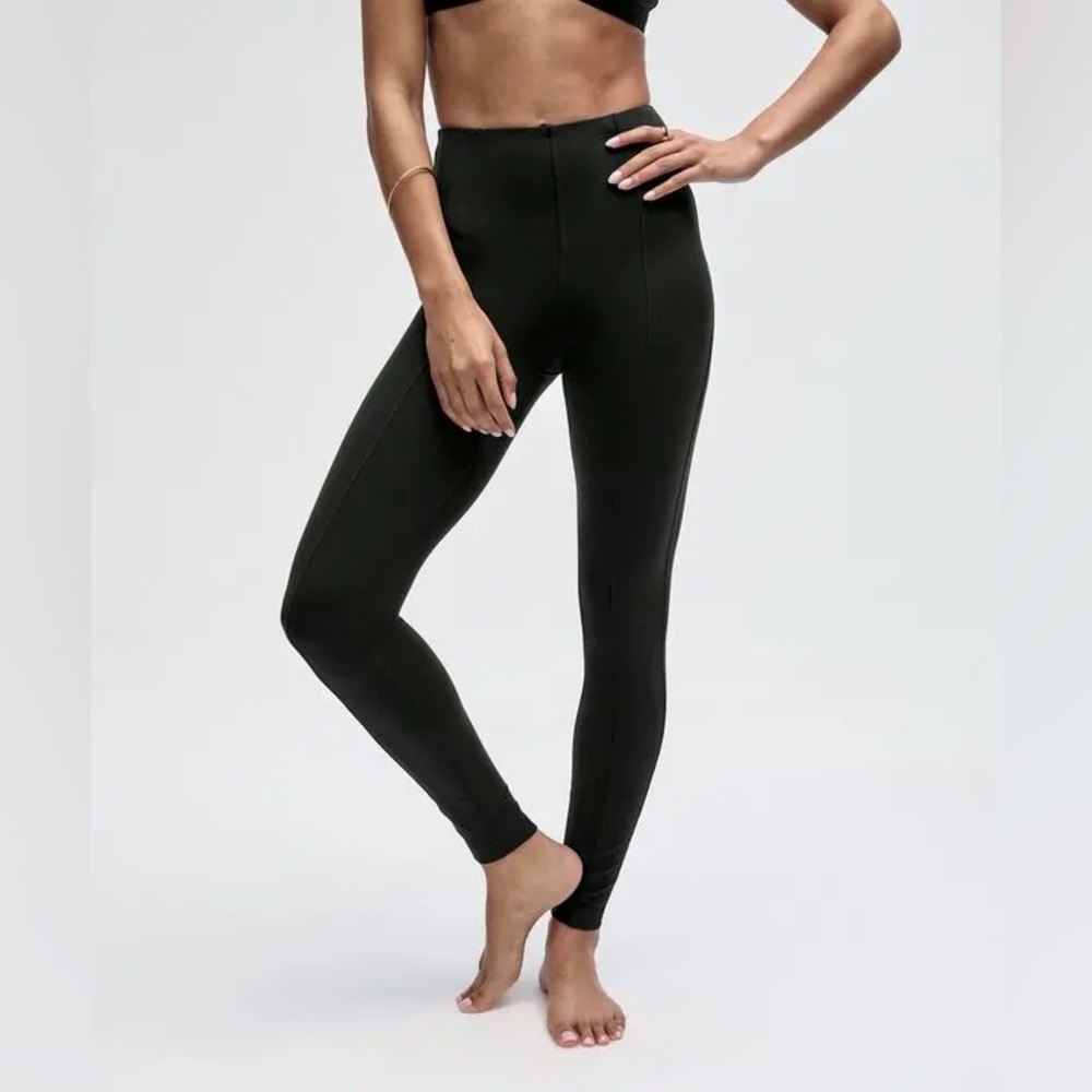 Lululemon SmoothCover Back Cutout HR Tight 28” Womens Size 12 Blackened Pine NWT